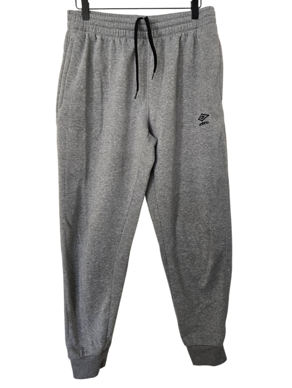 Umbro Gray Jogger Sweatpants Size Large Athletic Drawstring Lounge Y2K Sporty 🩶